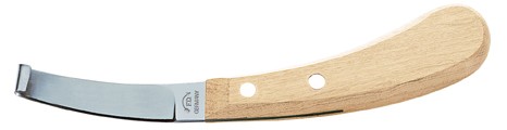 Hufmesser TRADITION 2473 beidseitig-lang-breit Klinge aus Spezial-Carbonstahl Rotbuchenholzgriff